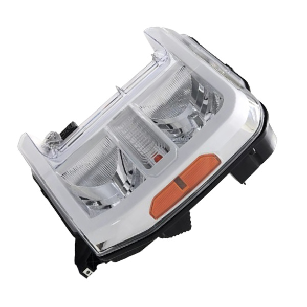 镀铬，适用于 2023-2024 款福特 F250 F350 SuperDuty 卤素大灯总成（左）-9