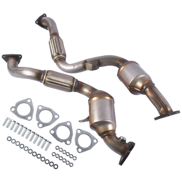 亚马逊禁售 三元催化器 2X Front Catalytic Converters Replacement for Porsche Cayenne 3.6L V6 2008-2010 955113034AX 95511303302 95511303402-5