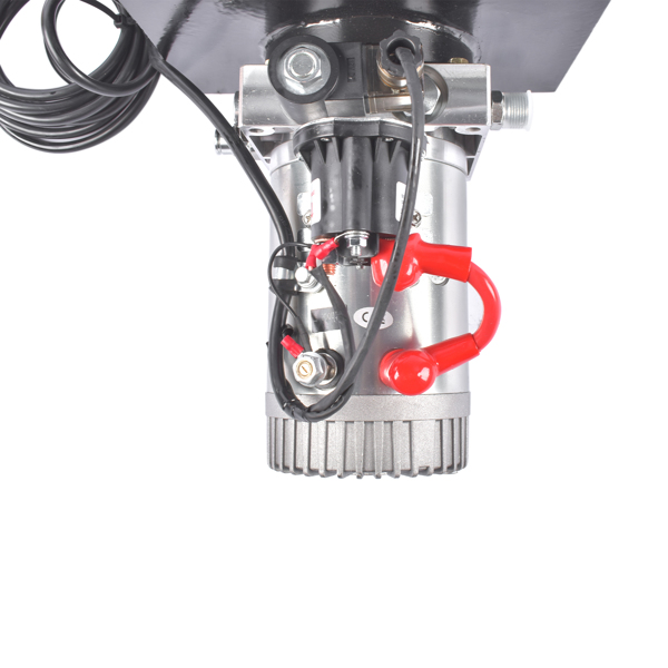 液压泵 20 Quart Single Acting Hydraulic Power Unit 12V DC 3200 PSI Hydraulic Pump for Dump Trailer, Car Lifting-12