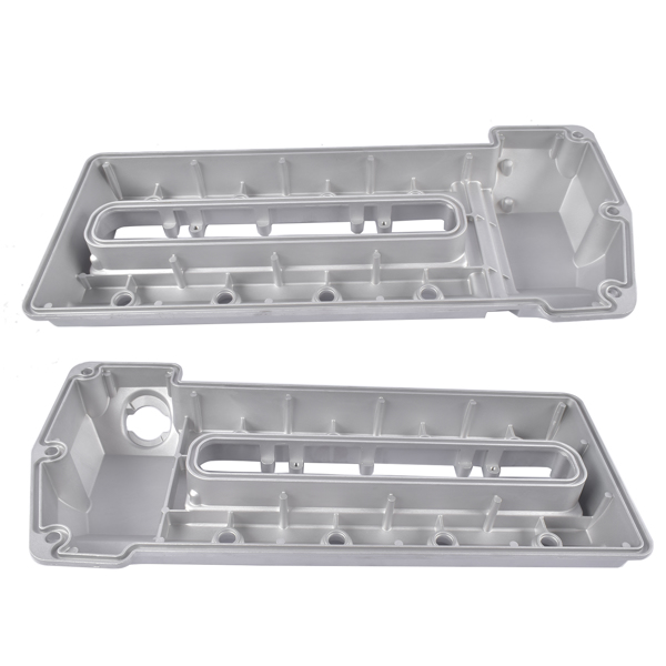 气门室盖 2PCS Left & Right Engine Valve Cover V204891 V204890 Replacement for BMW 540i E39 1998-2003, 740i 740iL E38 1998-2001 V8 4.4L-4