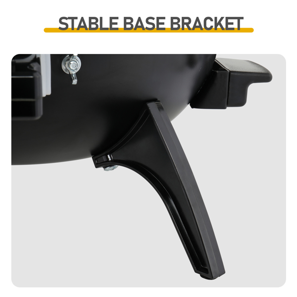 45*45*30.5CM 黑色 桌面式带提手电炉 圆形 铁 碳烤炉-6