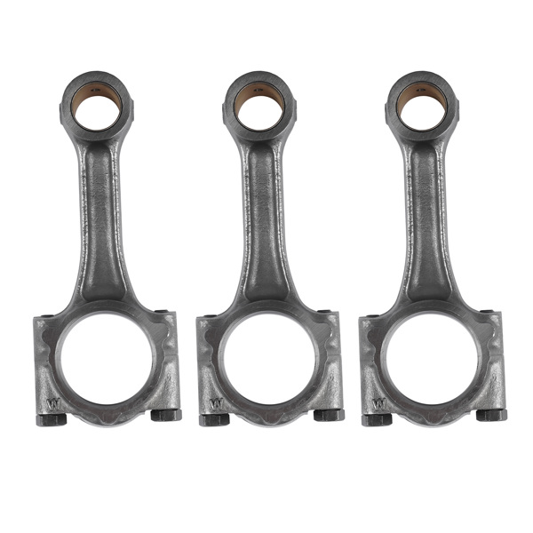 连杆 3X Connecting Rods Replacement for Kubota V1505 V1305 Engine L3830D BX2670 M7060D, R520S1T3 1G700-22010 16241-22010-4