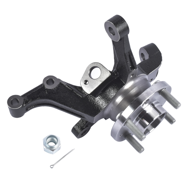 转向节总成 Front Left Steering Knuckle & Wheel Hub Bearing Assembly Fit for Chevy Aveo Aveo5 Pontiac G3 L4 1.6L 96535190-6
