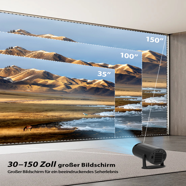 迷你投影仪：便携、高性价比，180° 投影角度，具备无线连接及移动设备兼容性的便携式投影仪（适用于观影）-11