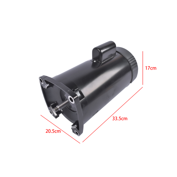 泳池水泵电机 Swimming Pool Pump Motor B2855 2HP 230V 3450RPM 56Y Frame Single-Speed with Square Flange Fit for Pentair Whisperflo-11