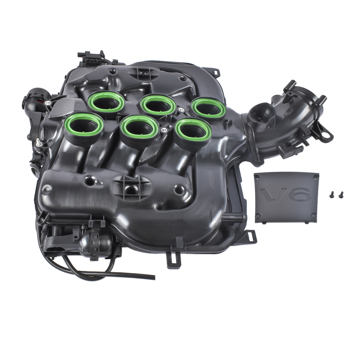 进气歧管 Intake Manifold Fit for Mercedes-Benz GLE350 E350 2012-2016 SLK350 2012-2016 C350 2012-2015 R350 2012 ML350 2012-2015 GLK350 2013-2015 E400 C300 3.0L 3.5L Gas/Flex A2761402601 A2761402801