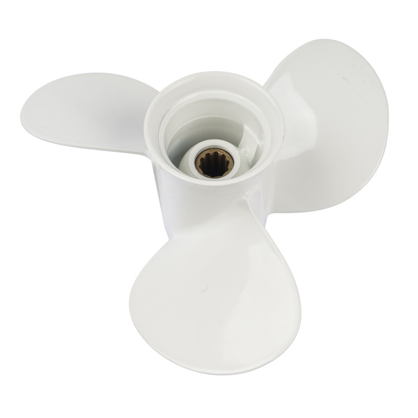 螺旋桨 3-Blade Aluminum Propeller Fits for Yamaha Engines F25 20hp/25hp/30hp 664-45945-00-EL White-2