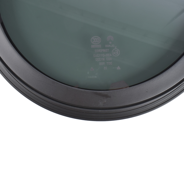 房车车窗 Round Fixed RV Window 12" Tinted Window for RV Camper Caravan with Trim Ring Fit for 1-5/8" Thickness Wall-8
