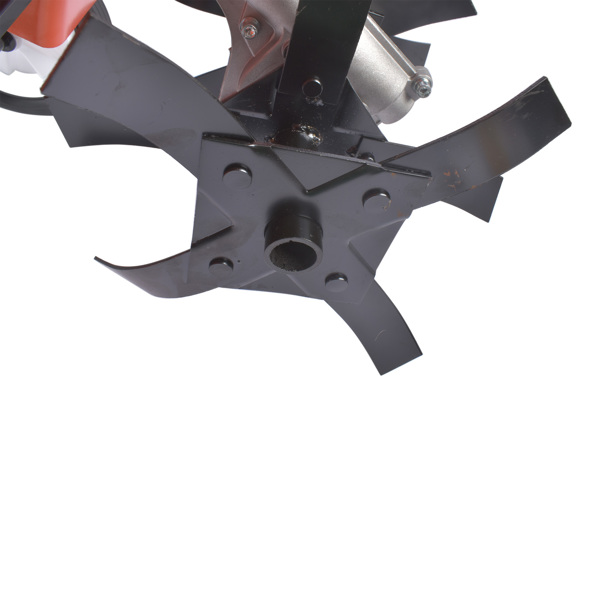 A1-2冲程52cc汽油微耕机 52CC 2-Stroke Gas Powered Tiller Cultivator, Handheld Rototiller for Lawn, Garden and Soil Cultivation-6