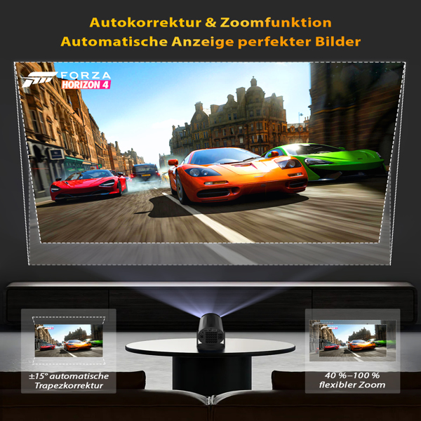 迷你投影仪：便携、高性价比，180° 投影角度，具备无线连接及移动设备兼容性的便携式投影仪（适用于观影）-9