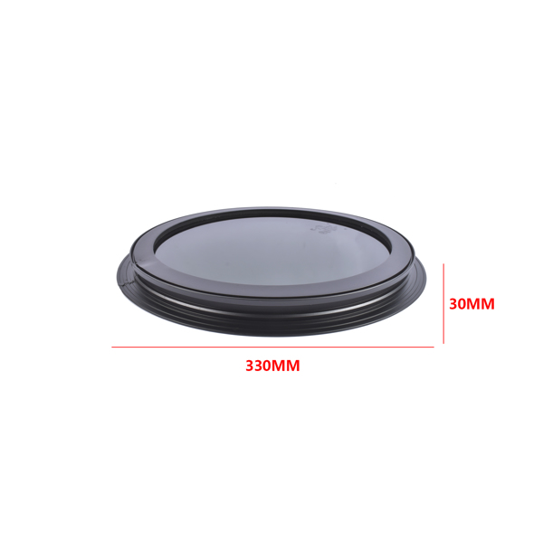 房车车窗 Round Fixed RV Window 12" Tinted Window for RV Camper Caravan with Trim Ring Fit for 1-5/8" Thickness Wall-6