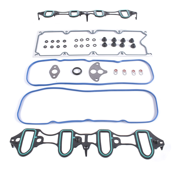 进气歧管垫片套装 Intake Manifold Gasket Kit Fit for Buick Rainier Cadillac Escalade Chevy Avalanche Silverado Express Suburban Tahoe Trailblazer GMC Envoy Savana Sierra Yukon Hummer H2 Saab 9-7x MS98016T-5