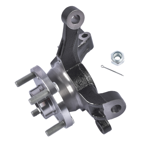 转向节总成 Front Left Steering Knuckle & Wheel Hub Bearing Assembly Fit for Chevy Aveo Aveo5 Pontiac G3 L4 1.6L 96535190-5