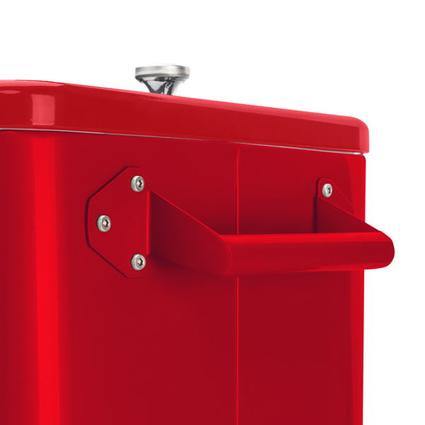 80qt 红色箱体 黑色脚管 冷冻保温推车 91*87*48cm 长方形 铁喷塑 带排水管-19