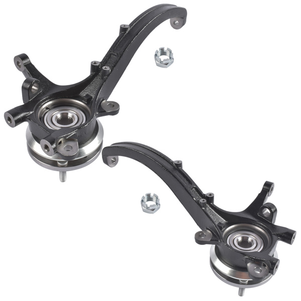 转向节总成 Pair Front Left Right Steering Knuckle & Wheel Hub Bearing Assemblies Fit for Kia Optima Hyundai Sonata 2002-2005 5171539600 5171639600-1