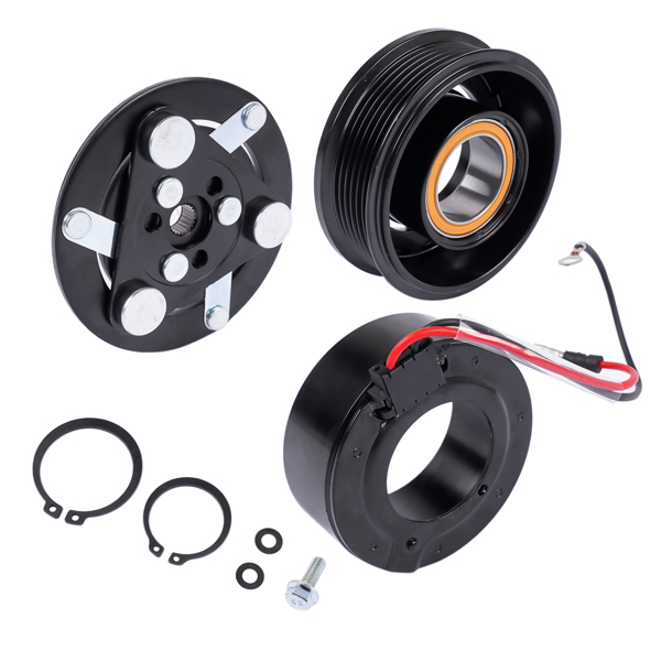 A/C电磁离合器 AC Compressor Clutch Kit 88892743 89038601 Fits for Buick Rainier Chevy Trailblazer Olds Bravada GMC Envoy/Envoy XL Isuzu Ascender Saab 9-7x 4.2L 2002-2009-1