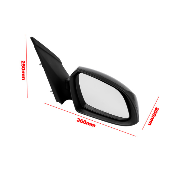 后视镜 Rear View Side Mirror Right Side Fits for Hyundai Grand i10 2013-2017 Manual Fold Black-6