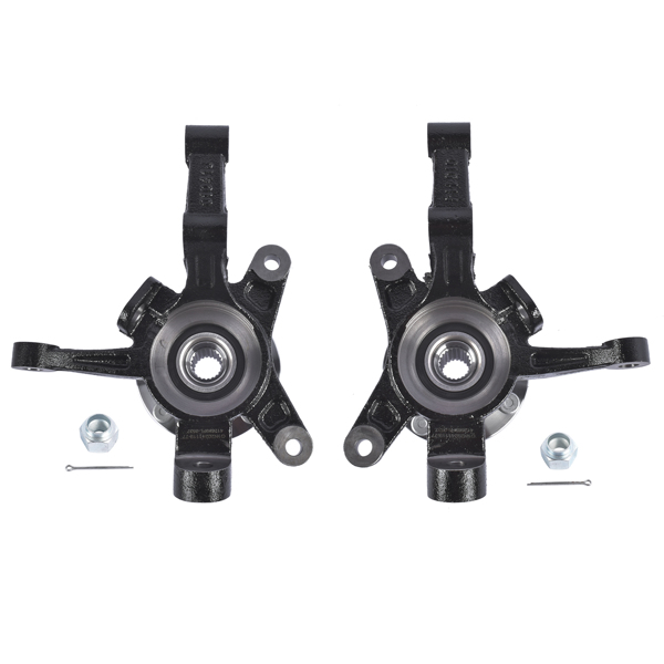 转向节总成 2x Front Steering Knuckle & Wheel Hub Bearing Assembly LH + RH Fit for Chevy Aveo 1.6L L4 Sedan 2004-2011-2