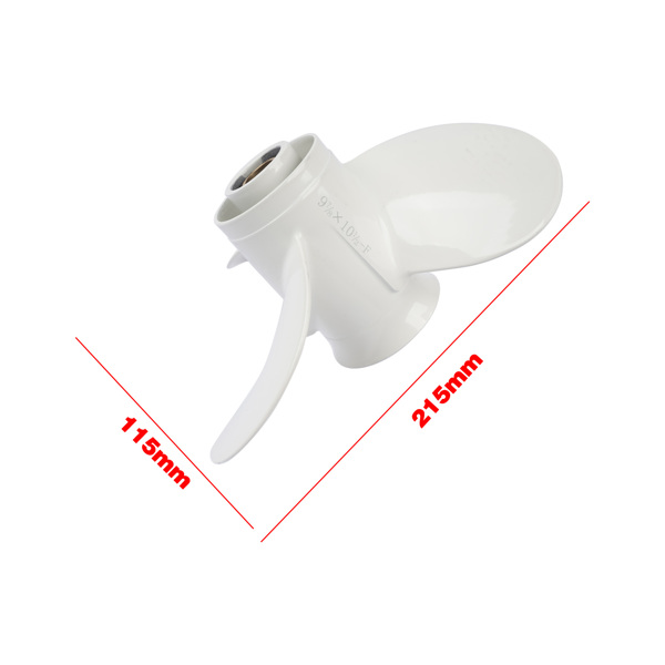 螺旋桨 3-Blade Aluminum Propeller Fits for Yamaha Engines F25 20hp/25hp/30hp 664-45945-00-EL White-5