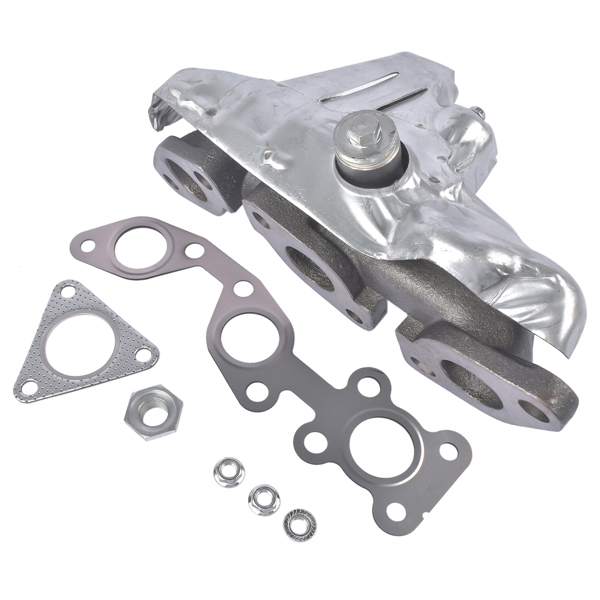 排气歧管 Left Exhaust Manifold with Gasket Fit for Nissan Frontier 1999-2004 V6 3.3L Nissan Xterra 2000-2004 V6 3.3L 140064S102, 140065S600-2