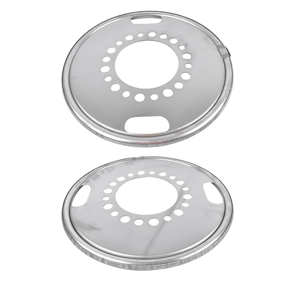 轮毂内罩 Set of 2 Wheel Size 22.5 in Drive Axle Wheel Balancer Fit for Heavy Duty Trucks / Bus / Motorhome 600-640-5