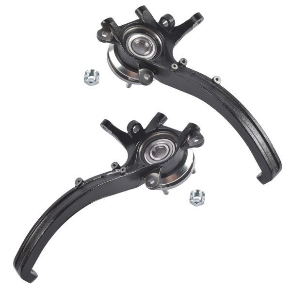 转向节总成 Pair Front Left Right Steering Knuckle & Wheel Hub Bearing Assemblies Fit for Kia Optima Hyundai Sonata 2002-2005 5171539600 5171639600-5