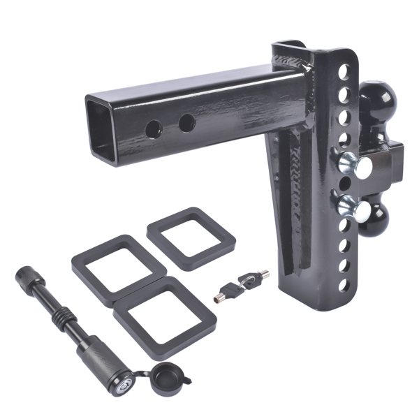 拖车挂接装置Adjustable Trailer Hitch-Drop Hitch-Tow Hitch 22,000 LBS GTW 2" & 2-5/16" Ball-6