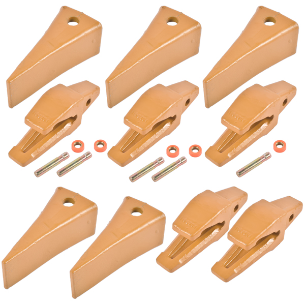斗齿 Bucket Shanks 1193204 Teeth 1U3202 with Pins 8E6208 Retainers 8E6209 - 5 Sets-3