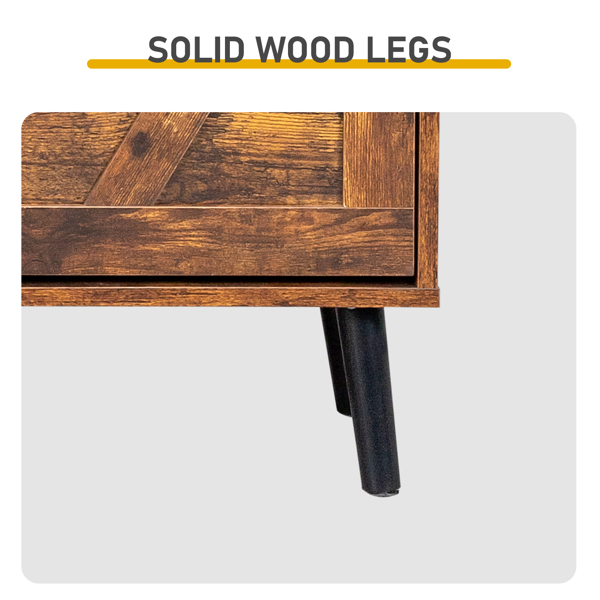 谷仓门4翻斗 金属黑色一字把手+三胺刨花板+黑色实木塑封锥形腿 鞋柜 106*24*98cm 腐木色-9