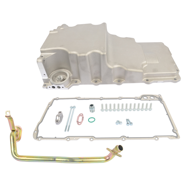  油底壳 Fit for GM LS1/LS2/LS3 4.8 5.3 5.7 6.0 6.2 Retro Oil Pan Low Profile Aluminum, Pick Up, Gasket,Plate 3.620 in. 12634547, 12628771, 12625031-1