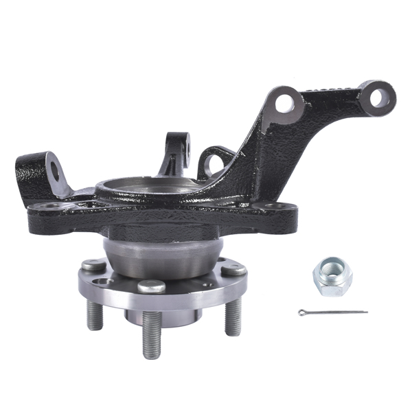 转向节总成 Front Left Steering Knuckle & Wheel Hub Bearing Assembly Fit for Chevy Aveo Aveo5 Pontiac G3 L4 1.6L 96535190-1