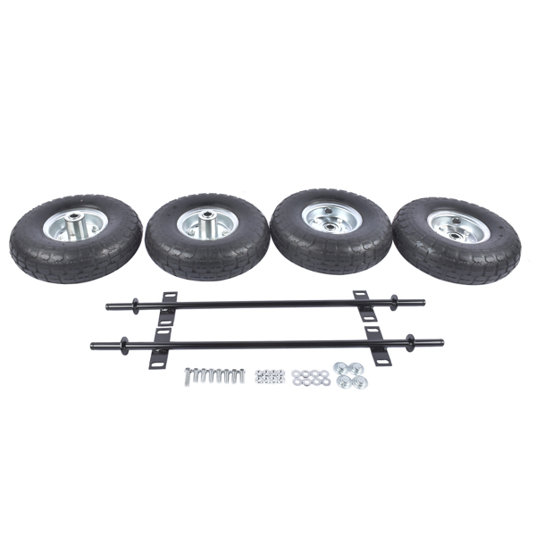 发电机车轮套件 4PCS 10-Inch Pneumatic Tires Generator Wheel Kit Fit for Predator 9000 8750 6500 Watt Generator-3