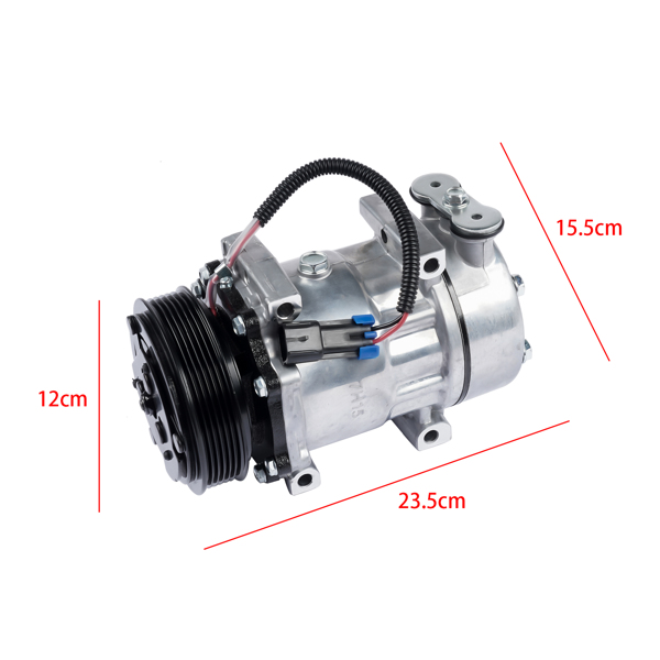 汽车空调压缩机 F696001122 A/C Compressor w/Clutch Fit for Kenworth C500 K100E T2000 T300 T400 T660 T800 W900 Peterbilt 200 224-13