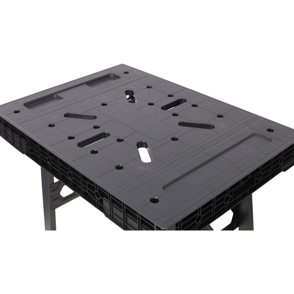 可折叠工作台，便携式工作站，适用于车库、车间和家庭的工作台，承重 1650 磅，黑色不支持Self-Pick Up-12