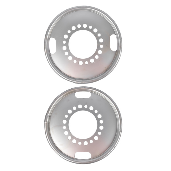 轮毂内罩 Set of 2 Wheel Size 22.5 in Drive Axle Wheel Balancer Fit for Heavy Duty Trucks / Bus / Motorhome 600-640-2