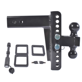 拖车挂接装置Adjustable Trailer Hitch-Drop Hitch-Tow Hitch 22,000 LBS GTW 2" & 2-5/16" Ball