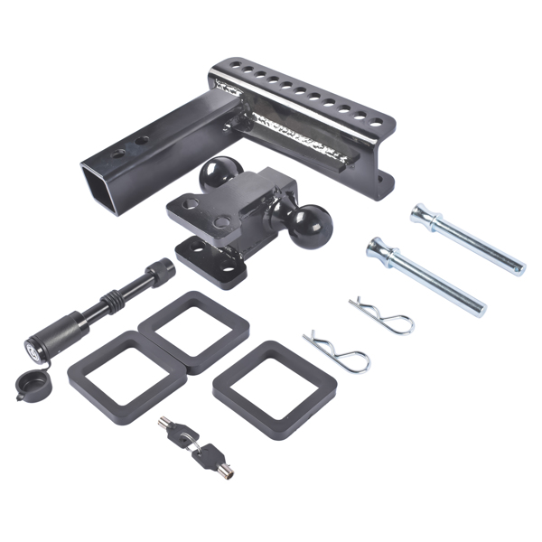 拖车挂接装置Adjustable Trailer Hitch-Drop Hitch-Tow Hitch 22,000 LBS GTW 2" & 2-5/16" Ball-2