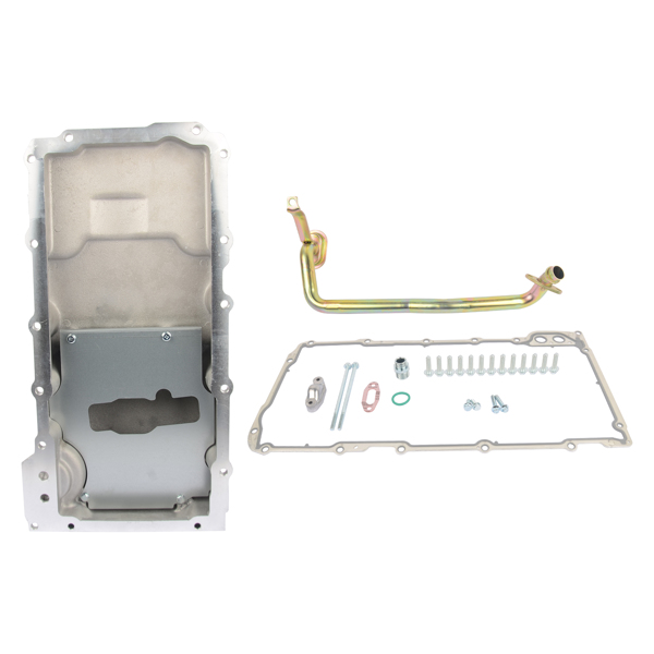  油底壳 Fit for GM LS1/LS2/LS3 4.8 5.3 5.7 6.0 6.2 Retro Oil Pan Low Profile Aluminum, Pick Up, Gasket,Plate 3.620 in. 12634547, 12628771, 12625031-8
