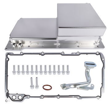 油底壳 Front Engine Oil Pan with Gasket Fits for Chevrolet Small Block V8 GEN. III/IV LS1 LS2 LS3 LS6
