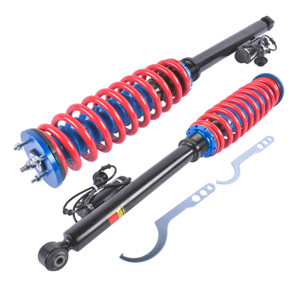 改装减震器 2Pcs Rear Suspension Strut and Coil Spring Assembly wirh Airmatic Fit for Mercedes-Benz S-Class W220 RWD 2000-2006-3