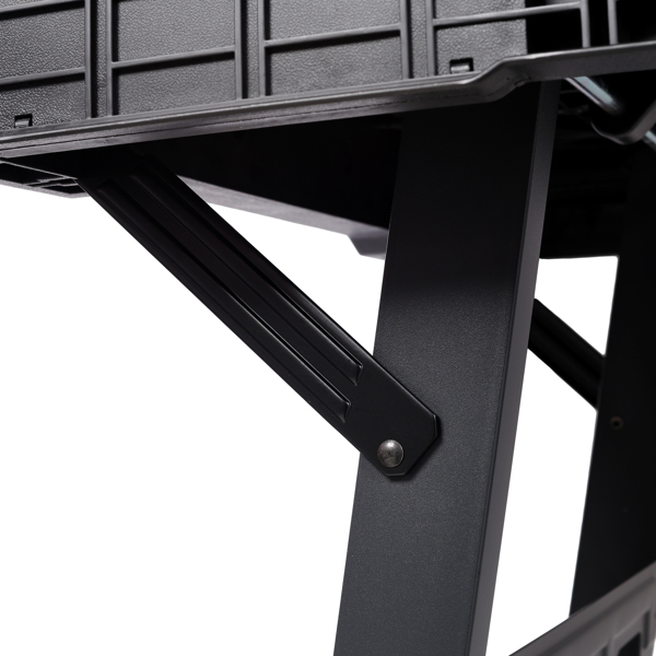 可折叠工作台，便携式工作站，适用于车库、车间和家庭的工作台，承重 1650 磅，黑色不支持Self-Pick Up-14