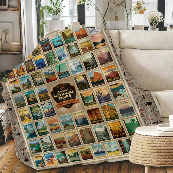 自产法莱绒毛毯 SWFT11325地理图 130X150cm （temu仅可自提）-6