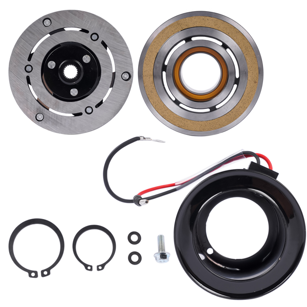 A/C电磁离合器 AC Compressor Clutch Kit 88892743 89038601 Fits for Buick Rainier Chevy Trailblazer Olds Bravada GMC Envoy/Envoy XL Isuzu Ascender Saab 9-7x 4.2L 2002-2009-3