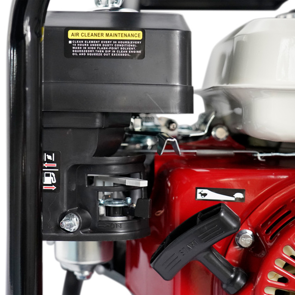 汽油机水泵 Manual 6.5HP 4-Stroke 2 Inch Gas Water Pump Semi-Trash Water Pump Transfer Pump 158GPM 212CC Garden Irrigation 4.8KW-7