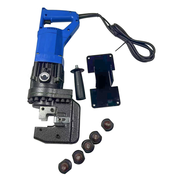  液压打孔机 Hydraulic Hole Puncher Electric Knockout Punching Tool 1300W 110V with 5 Dies Φ 1/4” 3/8” 1/2” 11/16” 4/5”-1