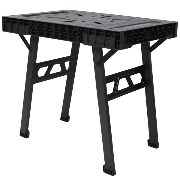 可折叠工作台，便携式工作站，适用于车库、车间和家庭的工作台，承重 1650 磅，黑色不支持Self-Pick Up-7