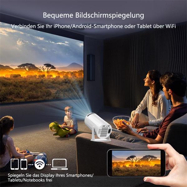 迷你投影仪：便携、高性价比，180° 投影角度，具备无线连接及移动设备兼容性的便携式投影仪（适用于观影）-11