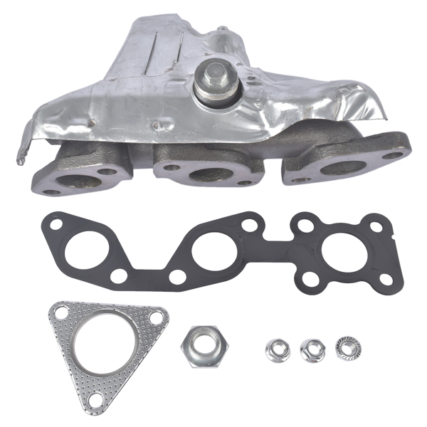 排气歧管 Left Exhaust Manifold with Gasket Fit for Nissan Frontier 1999-2004 V6 3.3L Nissan Xterra 2000-2004 V6 3.3L 140064S102, 140065S600-1