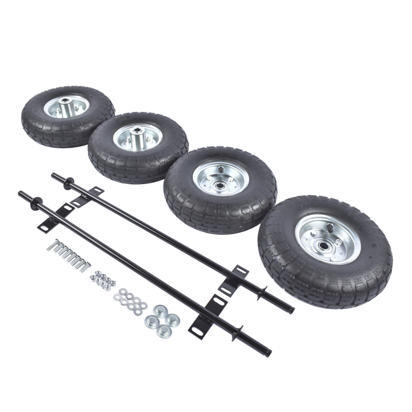 发电机车轮套件 4PCS 10-Inch Pneumatic Tires Generator Wheel Kit Fit for Predator 9000 8750 6500 Watt Generator-4