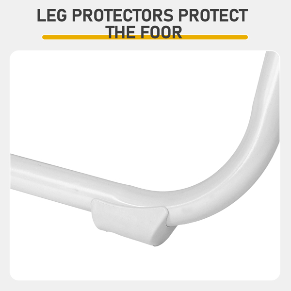 10pcs 白色 铁框架 庭院塑料折叠椅-11